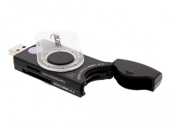 InLine Cardreader USB 3.0 con 2 unità - per SD - SDHC - SDXC - microSD