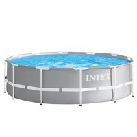 Intex Pool Intex 26724GN - 14614 L - Piscina con bordi - Adulti e bambini - Scala - Grigio - 60,1 kg