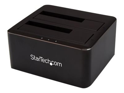 StarTech.com Dual Bay SATA HDD Docking Station - for 2 x 2.5 / 3.5" SATA SSD / HDD - Hot Swap - Hard