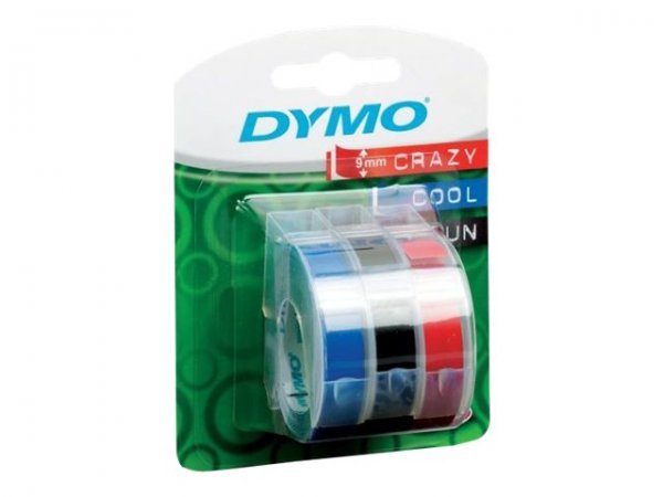 Dymo Self-adhesive - black, blue, red