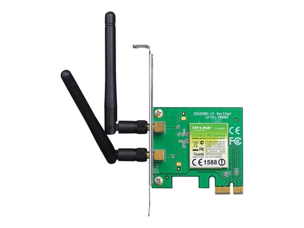 TP-LINK TL-WN881ND - Interno - Wireless - PCI Express - WLAN - 300 Mbit/s - Verde