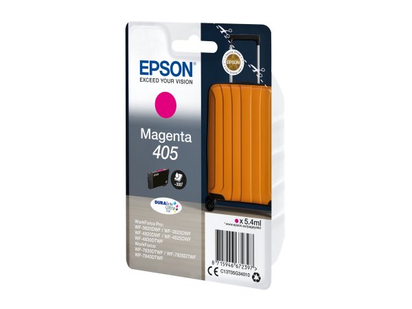 Epson Singlepack Magenta 405 DURABrite Ultra Ink - Resa standard - Inchiostro a base di pigmento - 5