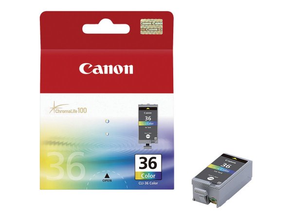 Canon Cartuccia d'inchiostro a colori CLI-36 C/M/Y - Resa standard - Inchiostro a base di pigmento -