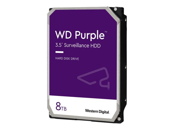 WD Purple - 3.5" - 8000 GB - 5640 Giri/min