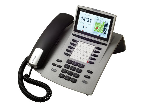 AGFEO ST 45 IP - IP Phone - Argento - Cornetta cablata - Scrivania/Parete - 1000 voci - Digitale