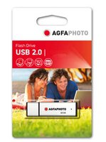 AgfaPhoto USB Flash Drive 2.0 - 16GB - 16 GB - USB tipo A - 2.0 - Cuffia - Argento