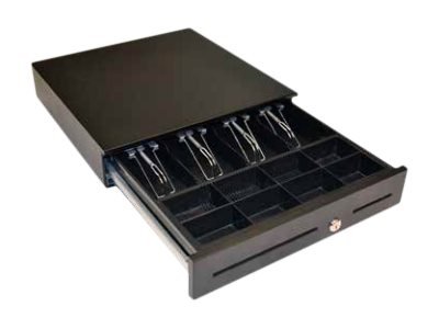 APG Cash Drawer ECD410 - Cassetto per registratore di cassa elettrico - Acciaio - Nero - 420 mm - 24