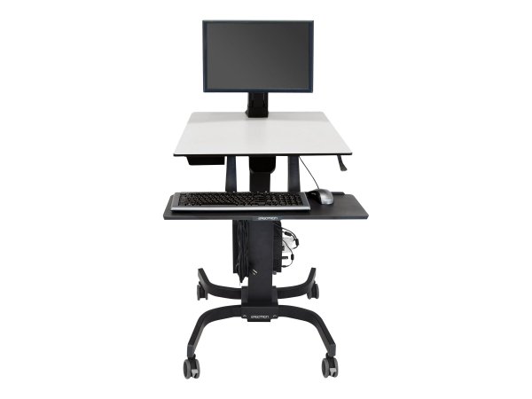 Ergotron WorkFit-C - Single LD Sit-Stand Workstation - Carrello multimediale - Nero - Grigio - 7,3 k