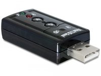 Delock Soundkarte - 24-Bit - 96 kHz - 7.1 - USB 2.0