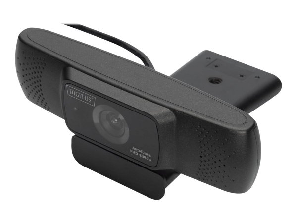 DIGITUS Webcam Full HD 1080p con autofocus - grandangolo - 2,1 MP - 1920 x 1080 Pixel - Full HD - 30
