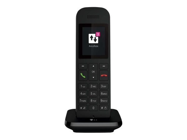 Deutsche Telekom Telekom Speedphone 12 schwarz Mobilteil/Ladeschale - IP Phone - Nero - Cornetta wir