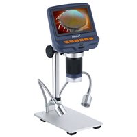 Levenhuk DTX RC1 - Microscopio digitale - Blu - Grigio - Metallo - LCD - 10,9 cm (4.3") - MicroSD (T