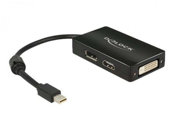 Delock DisplayPort adapter - Mini DisplayPort (M) to DVI-D, HDMI, DisplayPort (F)