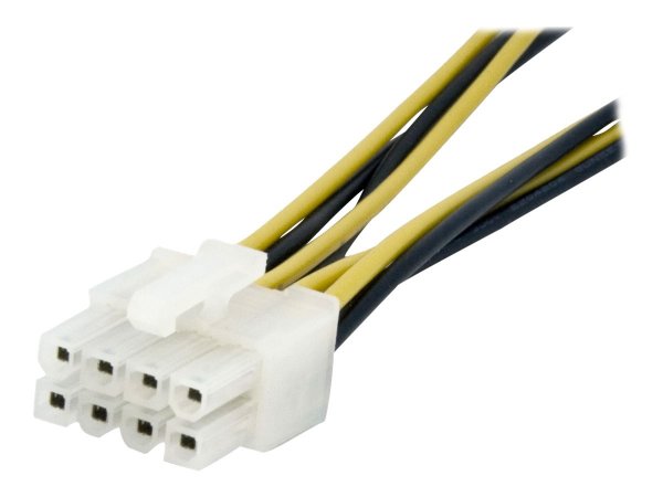 StarTech.com 6 Inch 4 Pin to 8 Pin EPS Power Adapter with LP4