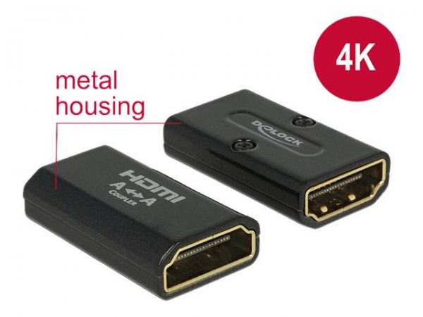 Delock HDMI/HDMI - HDMI - HDMI - Nero