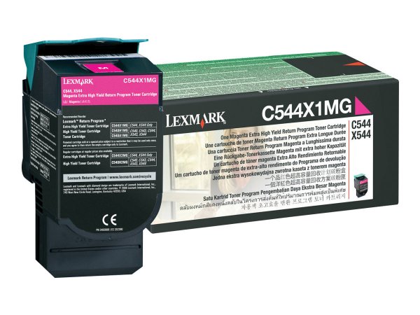 Lexmark C544X1MG - Magenta - Unità toner Originale, Ricarica - Magenta - 4000 pagine