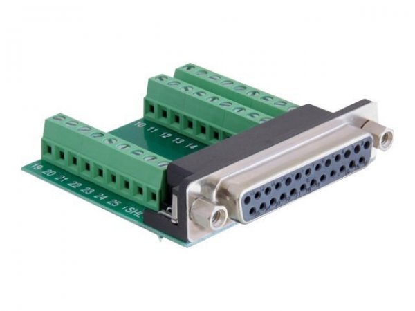 Delock Serial adapter - DB-25 (F) to 9 pin terminal block (F)