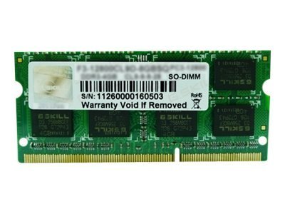 G.Skill 8GB DDR3 DIMM Kit - 8 GB - 1 x 8 GB - DDR3 - 1333 MHz - 204-pin SO-DIMM