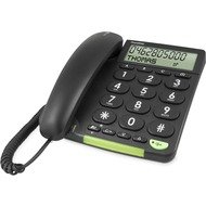 Doro 312CS - Telefono con vivavoce - 30 voci - Identificatore di chiamata - Nero