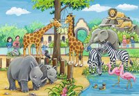 Ravensburger Puzzle 2x24 Elemente - Willkommen im Zoo 078066
