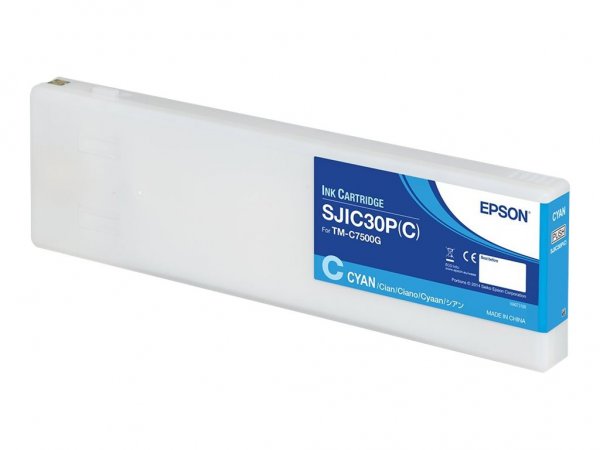 Epson SJIC30P(C): Ink cartridge for ColorWorks C7500G (Cyan) - 1 pz