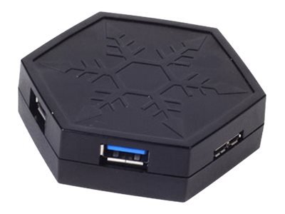 SilverStone EP01 - Hub - 4 x SuperSpeed USB 3.0
