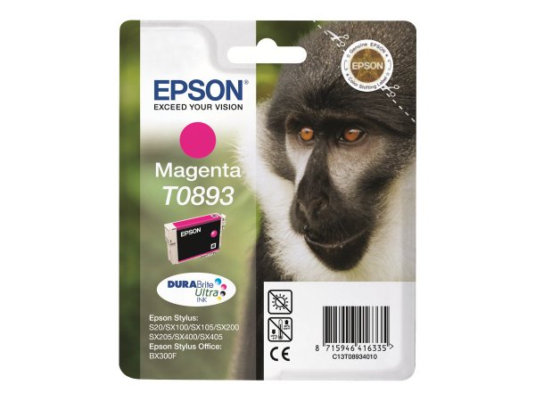 Epson T0893 - 3.5 ml - Magenta - Original - Blisterverpackung