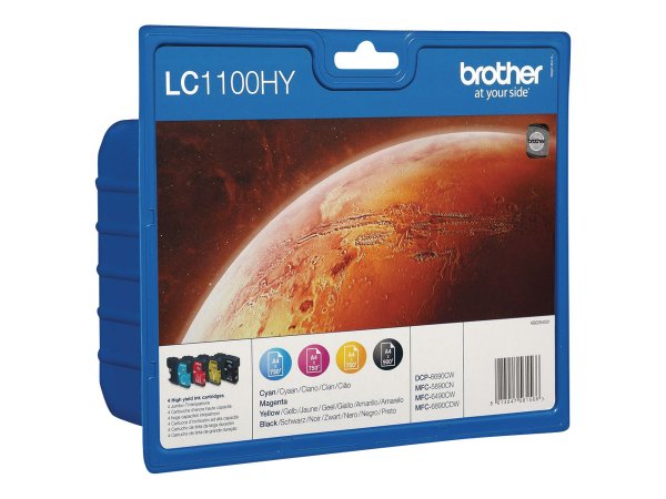 Brother LC1100HY Value Pack - 4er-Pack - Hohe Ergiebigkeit