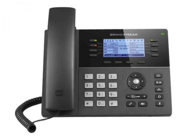 Grandstream GXP1782 - IP Phone - Nero - Cornetta cablata - 8 linee - 2000 voci - LCD
