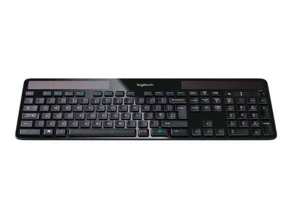 Logitech Wireless Solar Keyboard K750 - Full-size (100%) - Wireless - RF Wireless - QWERTY - Nero