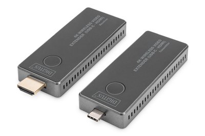 DIGITUS 4K Wireless AV Extender Set 30m USB-C - HDMI - Cavo/adattatore - Digitale/dati