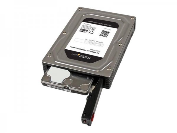 StarTech.com 2,5 auf 3,5 Aluminium SATA Festplattengehäuse für HDD/SSD bis 12,5mm - 6,4cm auf 8,9cm