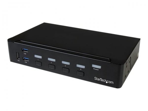 StarTech.com Switch Commutatore KVM a 4 Porte DisplayPort con Hub USB 3.0 - 4K - 3840 x 2160 Pixel -