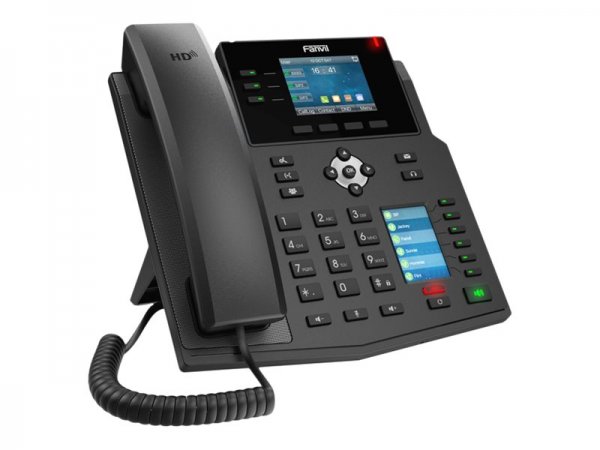 Fanvil X4U - IP Phone - Nero - Cornetta cablata - 12 linee - LCD - 7,11 cm (2.8")