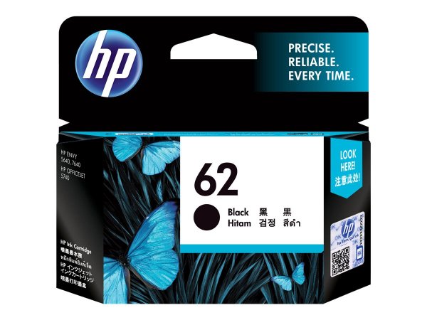 HP Cartuccia originale inchiostro nero 62 - Resa standard - Inchiostro a base di pigmento - 4 ml - 2