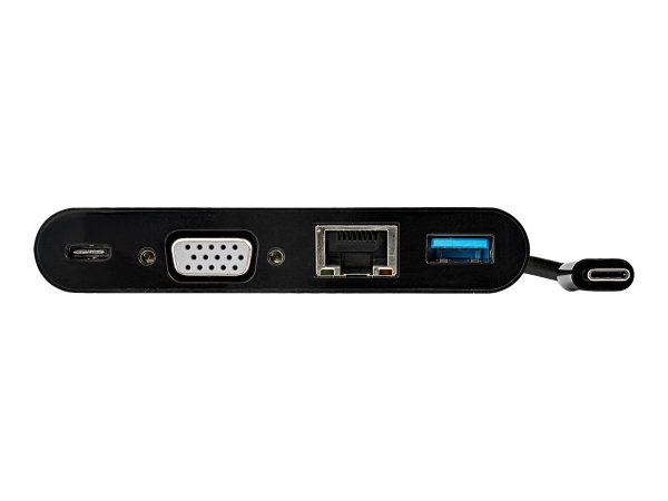 StarTech.com USB C Multiport Adapter, Mini USB-C Dock with Single Monitor VGA 1080p Video, 60W Power