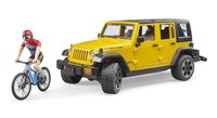 Bruder Jeep Wrangler Rubicon Unlimited mit Mountainbike Spielzeugauto