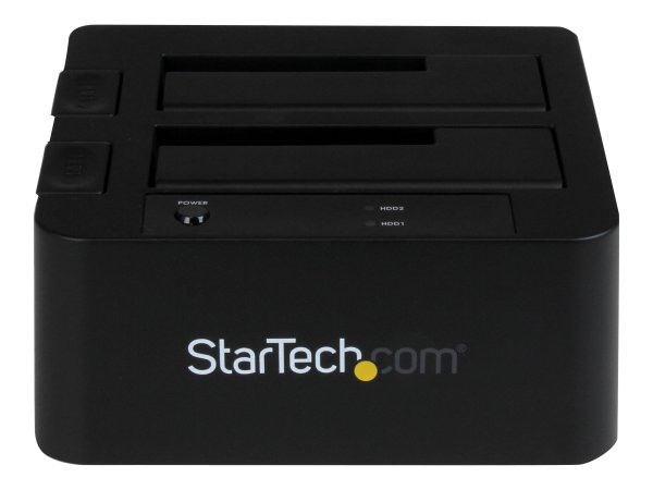 StarTech.com 2-fach USB 3.0 / eSATA Festplatten Dockingstation mit UASP für 2,5/3,5 SSD / HDD - Seri